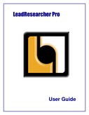 User Guide of LeadResearcher