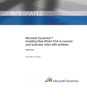 Microsoft Dynamics Enabling Real-World SOA to connect your business vision with software