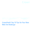 CrownPeak’s Top 10 Tips for Your New Web Site Redesign