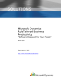 Microsoft Dynamics RoleTailored Business Productivity
