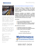 Maintenance Connection for Manufacturing