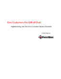 Give Customers the Gift of Chat: Best Practices for Live Chat Support